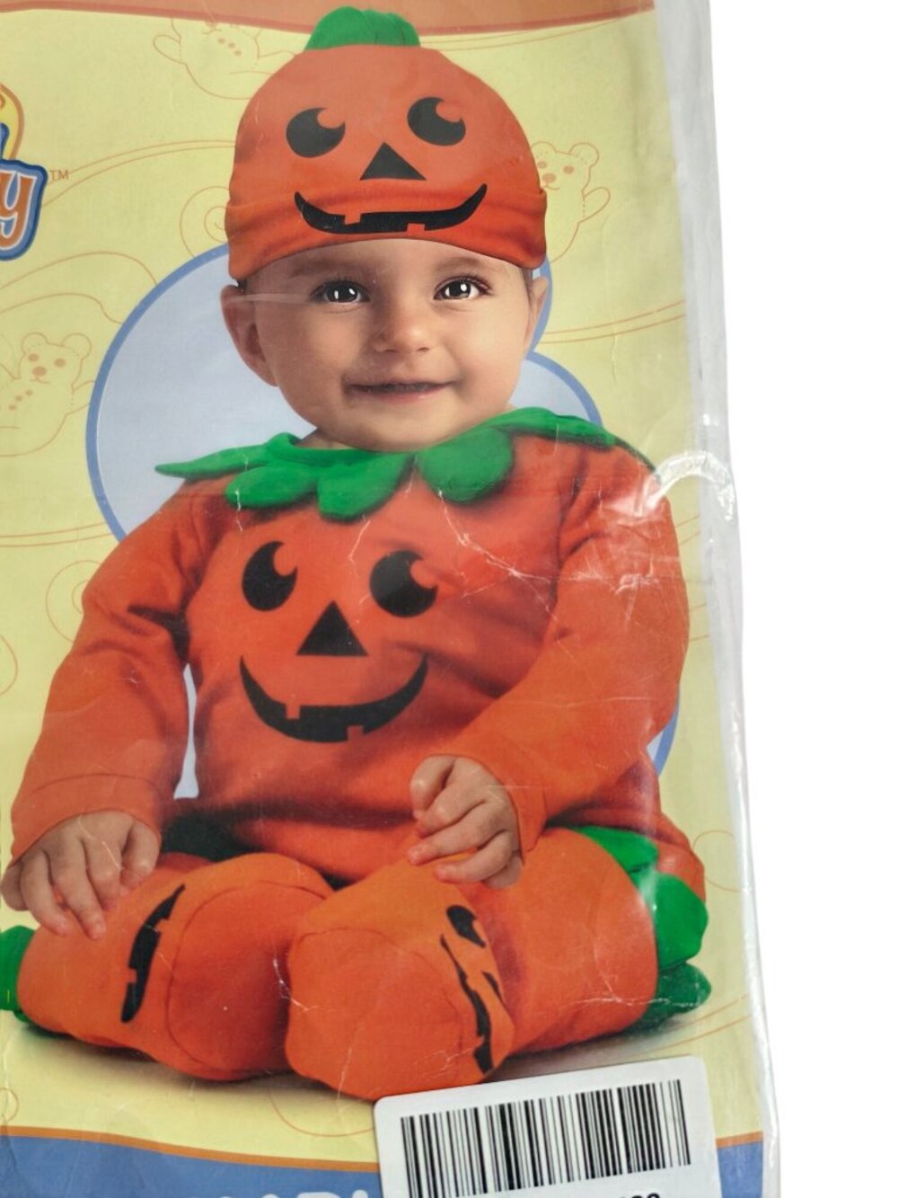 Lil Pumpkin Baby Costume 0-6 Months Softn Cuddly  Jumper Hat  Booties Halloween - Picture 3 of 6